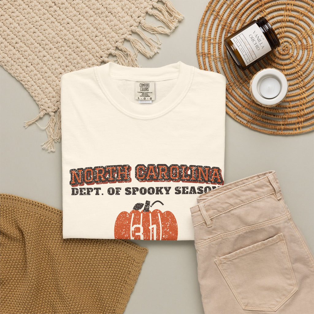 North Carolina Dept. of Spooky Season Varsity T-Shirt