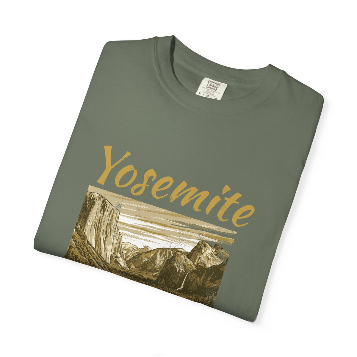 Yosemite Valley Est 1890 Granite Cliffs Engraving T-Shirt