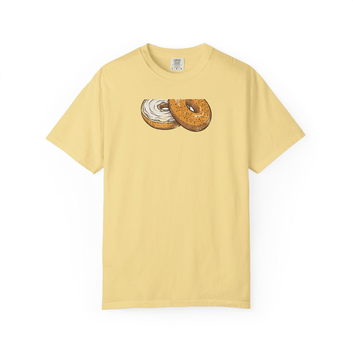 New York Everything Bagel Retro Food Illustration T-Shirt
