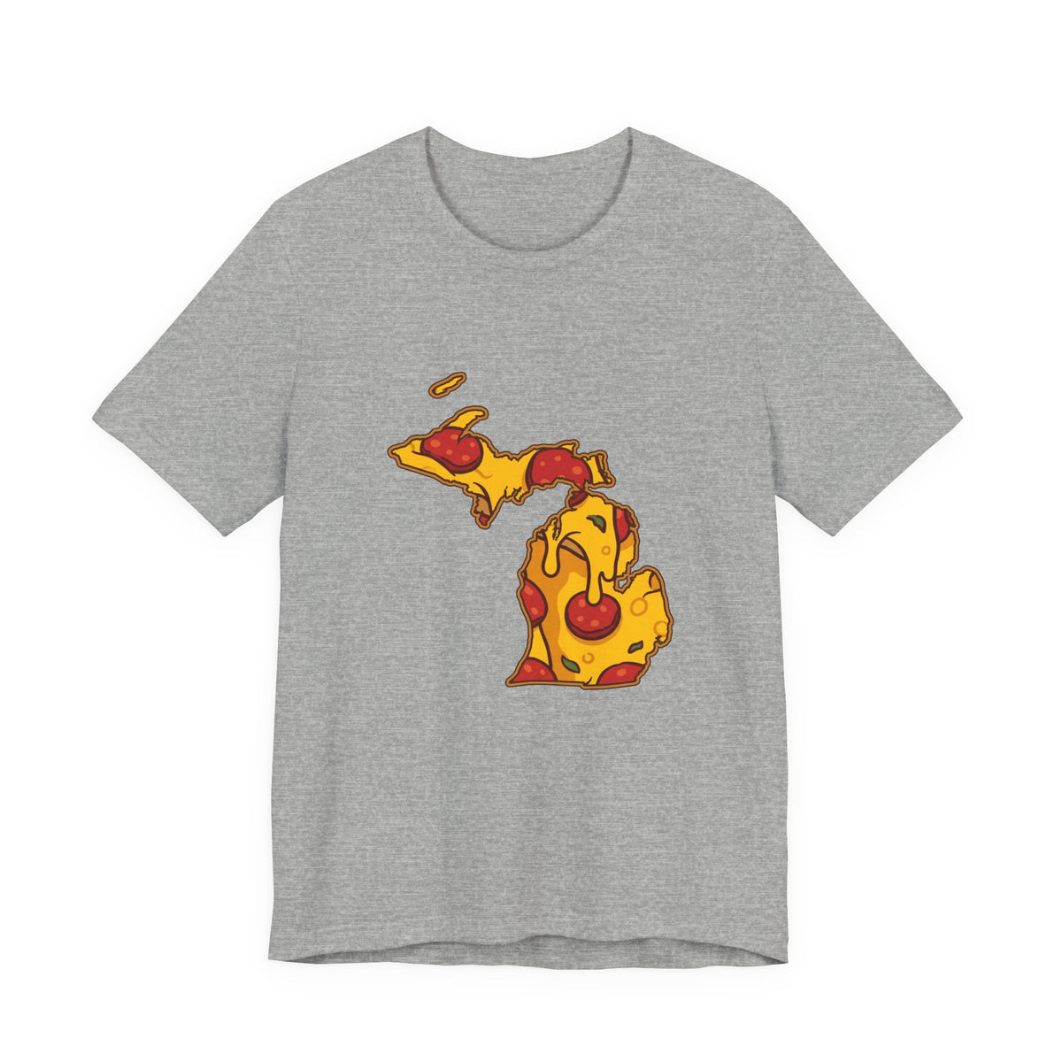 Michigan Pizza Map T-Shirt