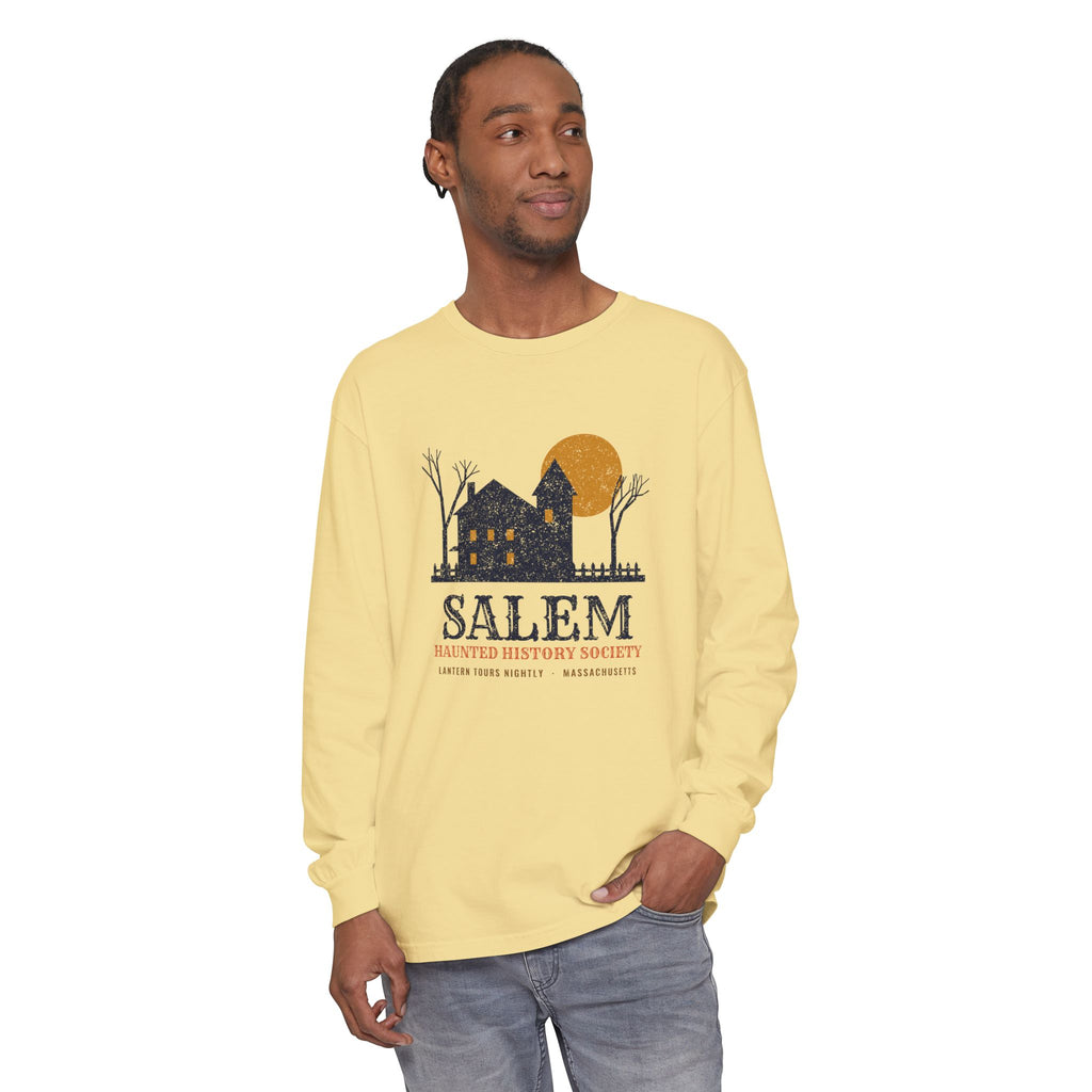Salem Massachusetts Haunted History Society Long Sleeve Tee