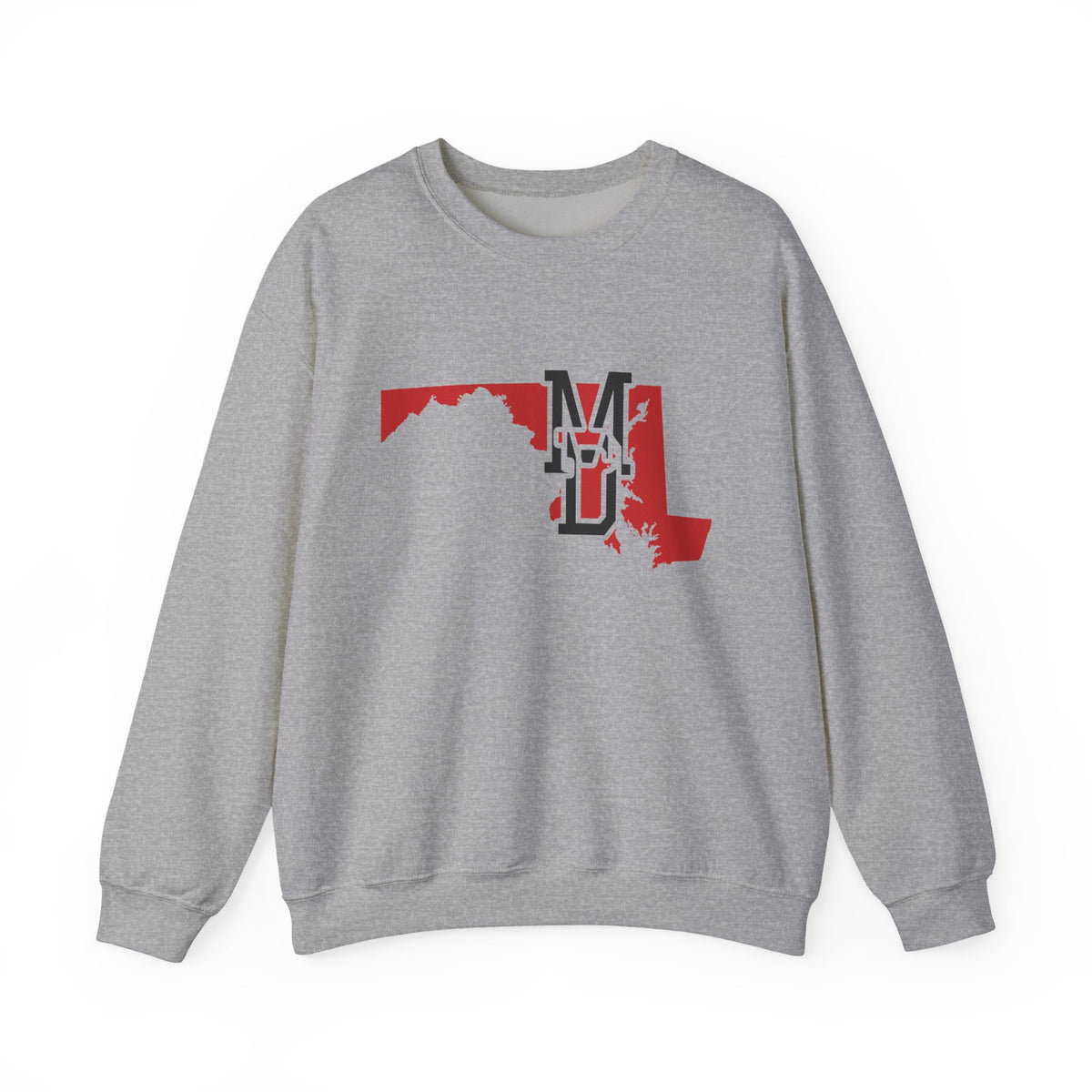 Maryland Varsity Monogram Map Crewneck Sweatshirt