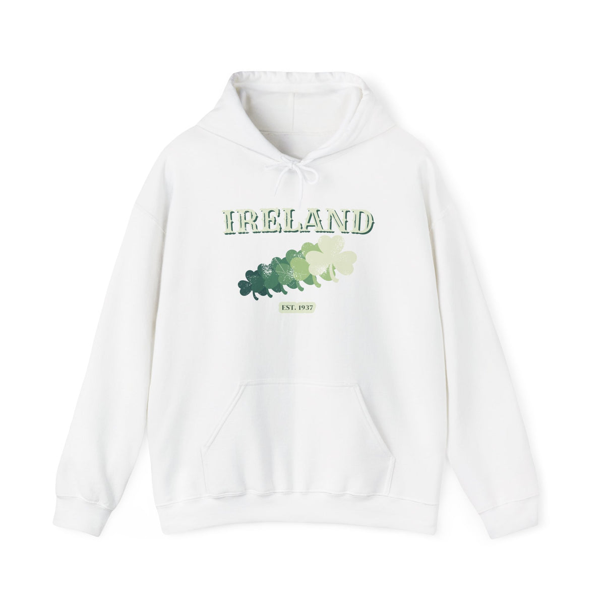 Ireland Est 1937 Vintage Ornate Lettering Hoodie