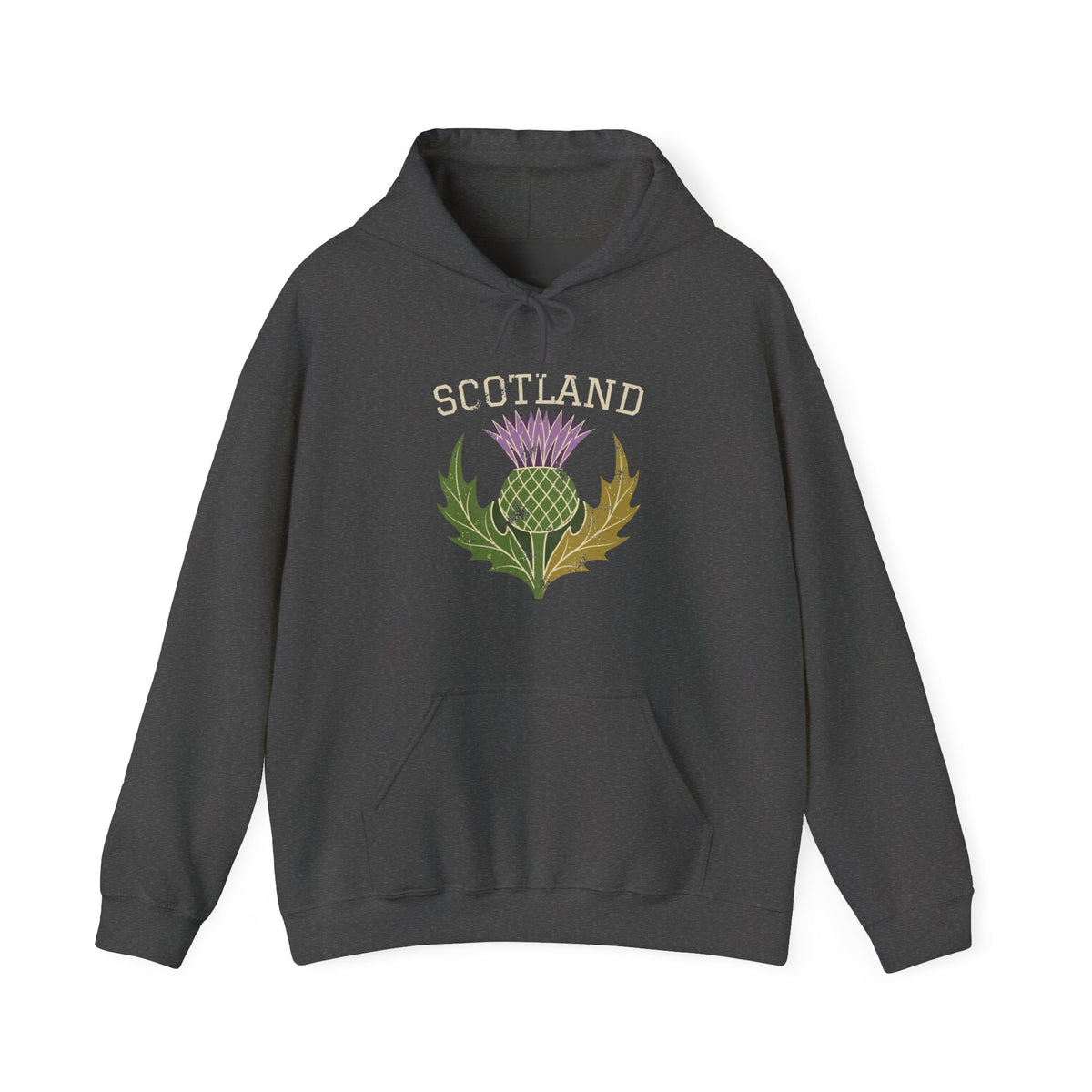 Scotland Thistle Vintage Emblem Hoodie