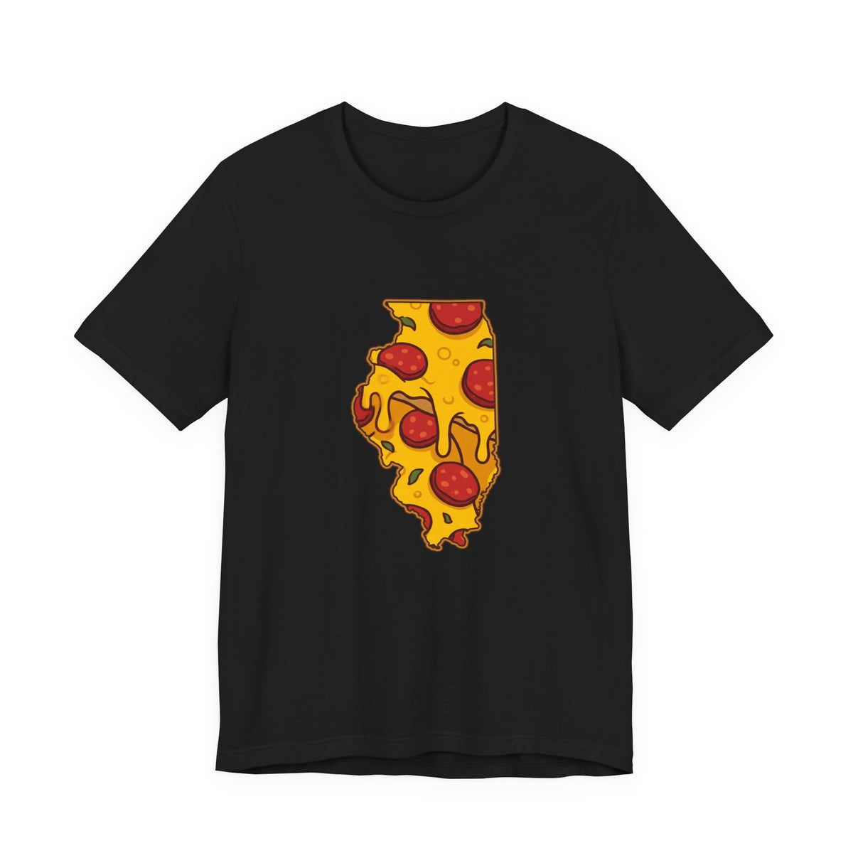 Illinois Pizza Map T-Shirt