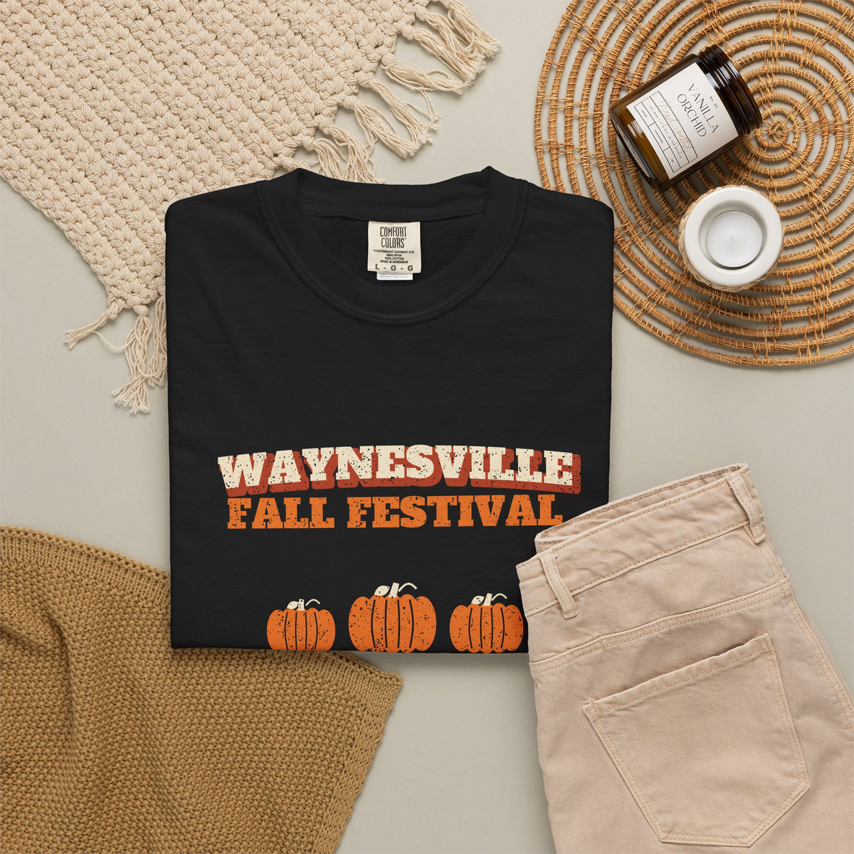 Waynesville Ohio Fall Festival Hay Wagon T-Shirt