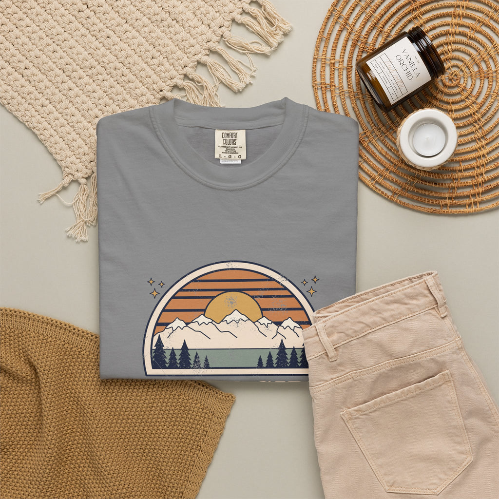 Just a Girl Who Loves National Parks Retro Sunset T-Shirt