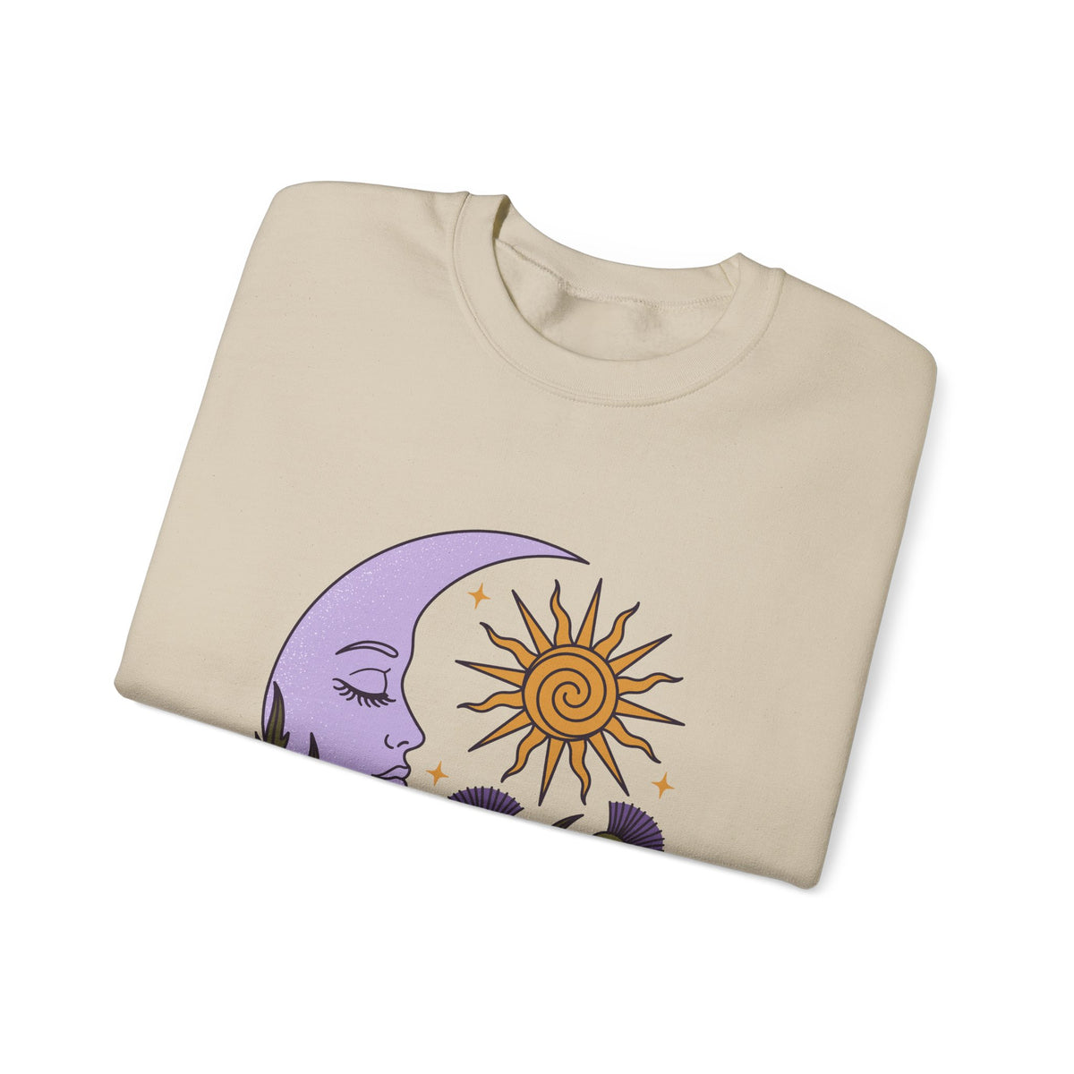 Thistle Moon Celestial Sun and Stars Crewneck Sweatshirt