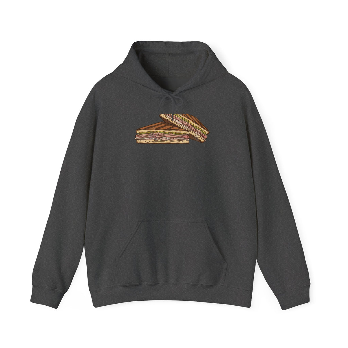 Tampa Cuban Sandwich Retro Food Illustration Hoodie
