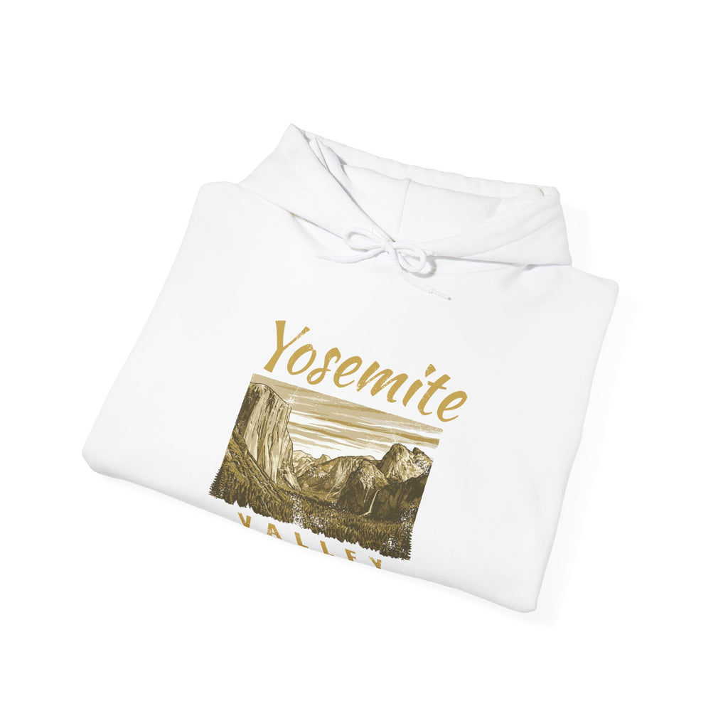 Yosemite Valley Est 1890 Granite Cliffs Engraving Hoodie