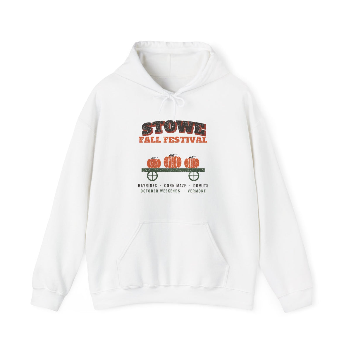 Stowe Vermont Fall Festival Hay Wagon Hoodie