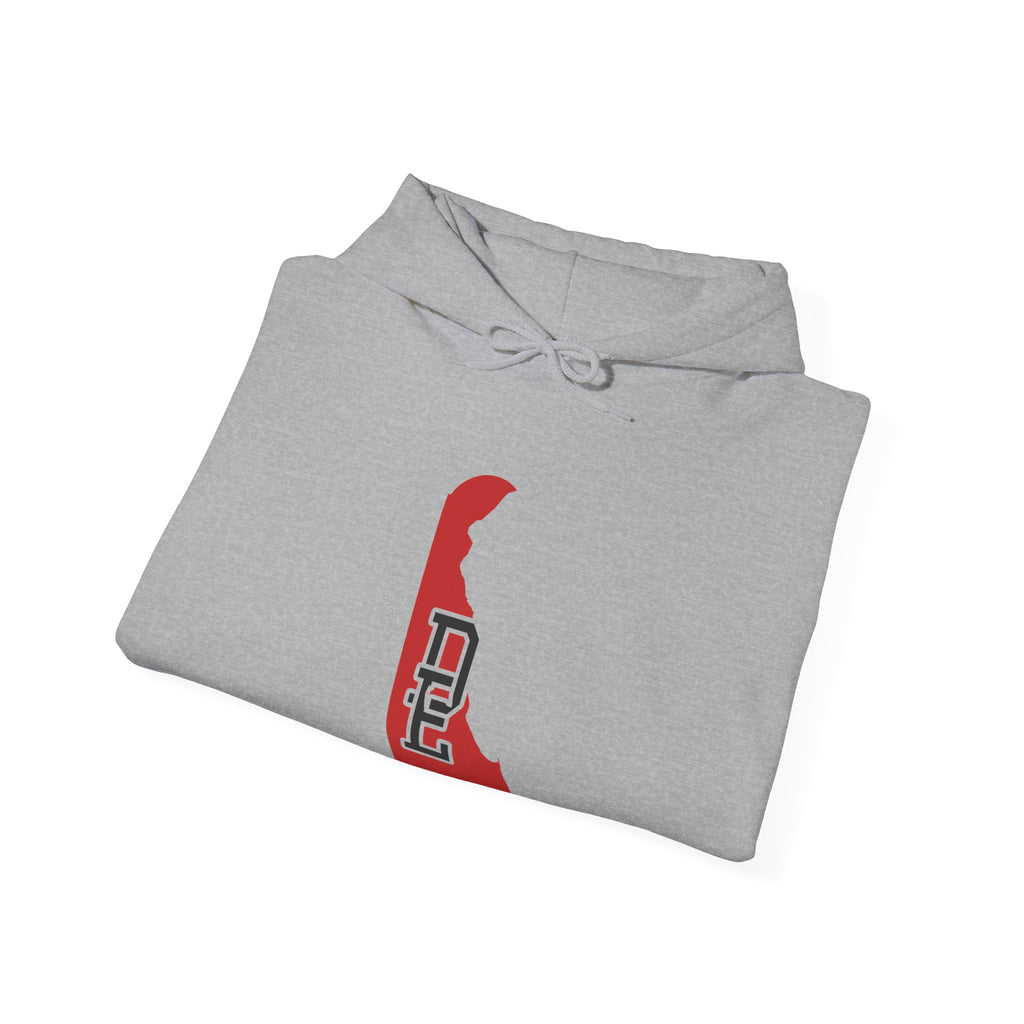 Delaware Varsity Monogram Map Hoodie