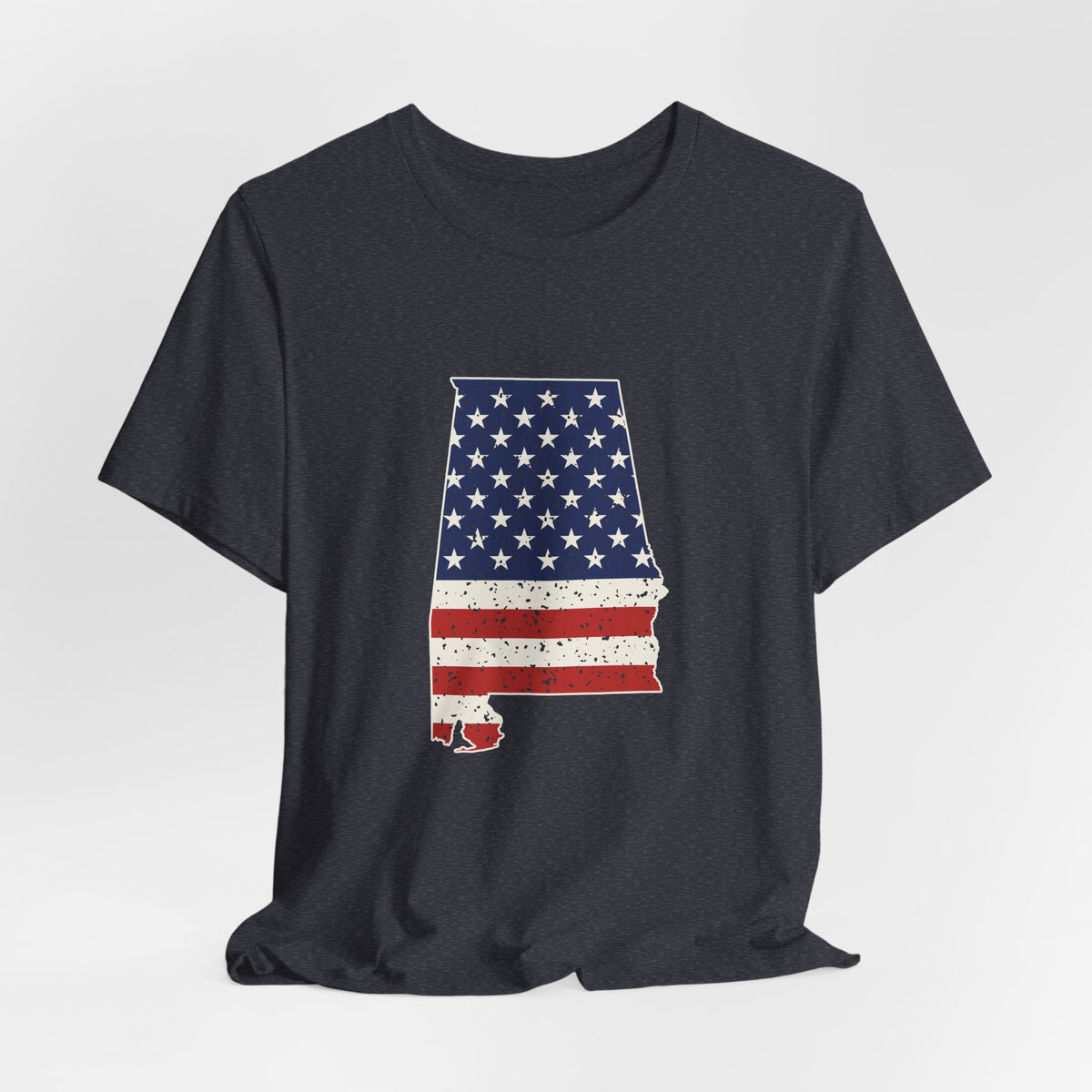 Alabama American Flag Map T-Shirt