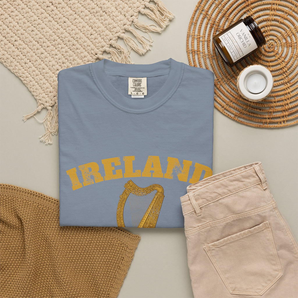 Ireland Vintage Celtic Harp Knotwork T-Shirt