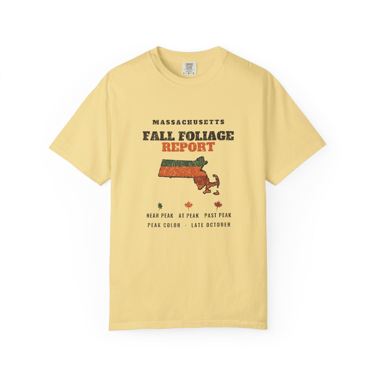 Massachusetts Fall Foliage Report Map T-Shirt