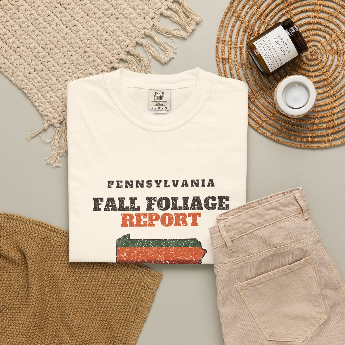 Pennsylvania Fall Foliage Report Map T-Shirt