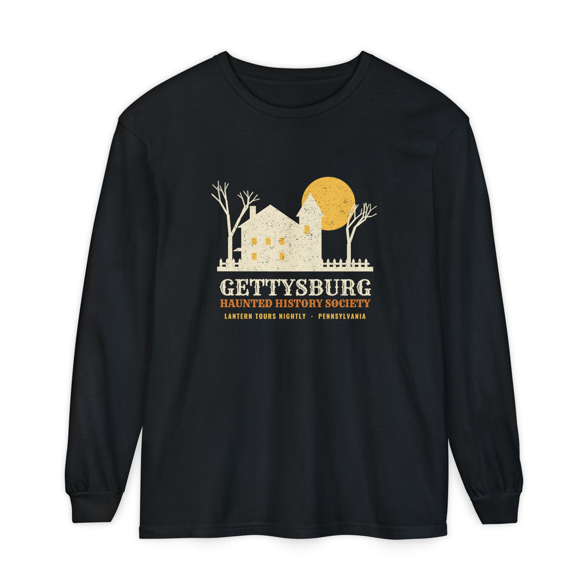 Gettysburg Pennsylvania Haunted History Society Long Sleeve Tee