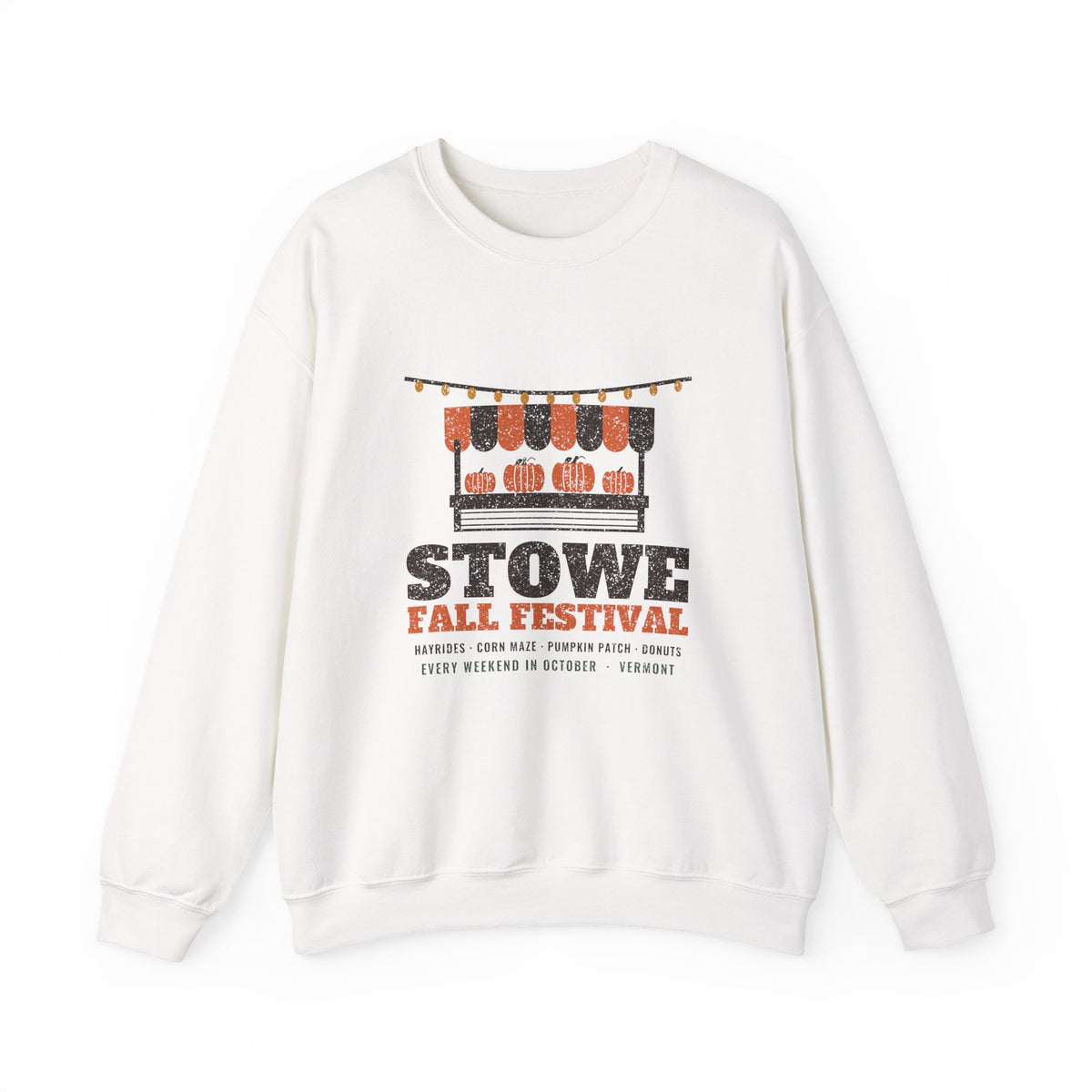 Stowe Vermont Fall Festival Farm Stand Crewneck Sweatshirt