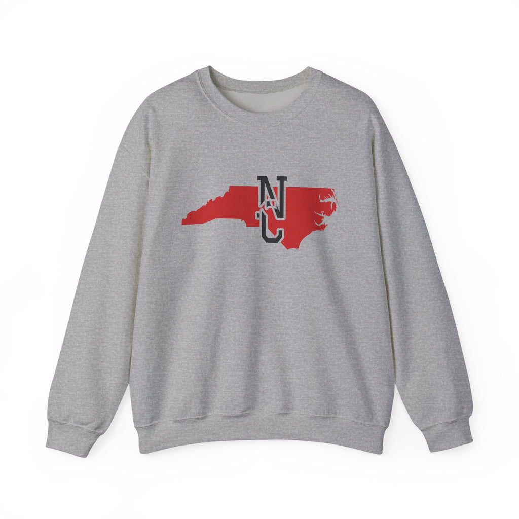 North Carolina Varsity Monogram Map Crewneck Sweatshirt