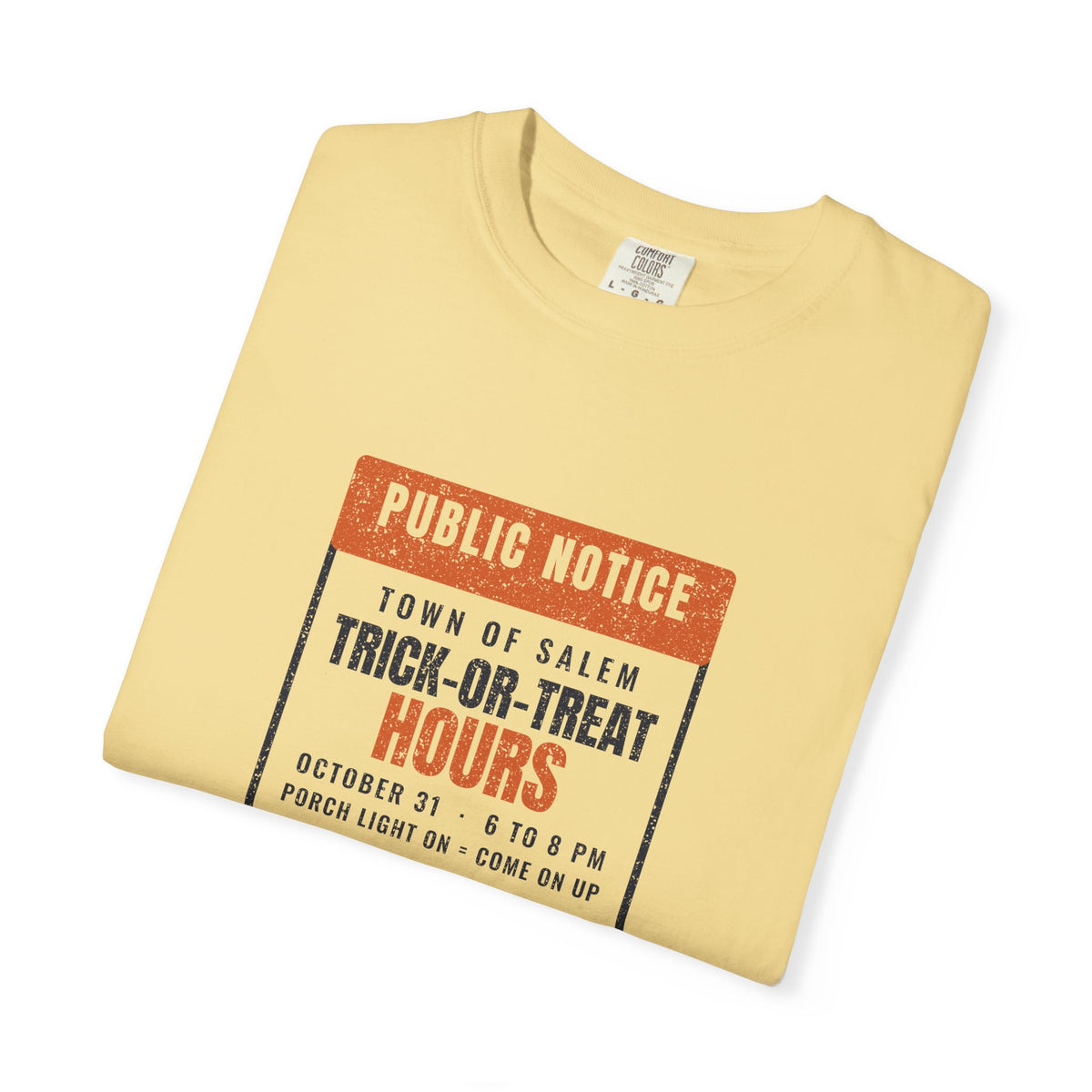 Salem Massachusetts Trick-or-Treat Hours Notice T-Shirt
