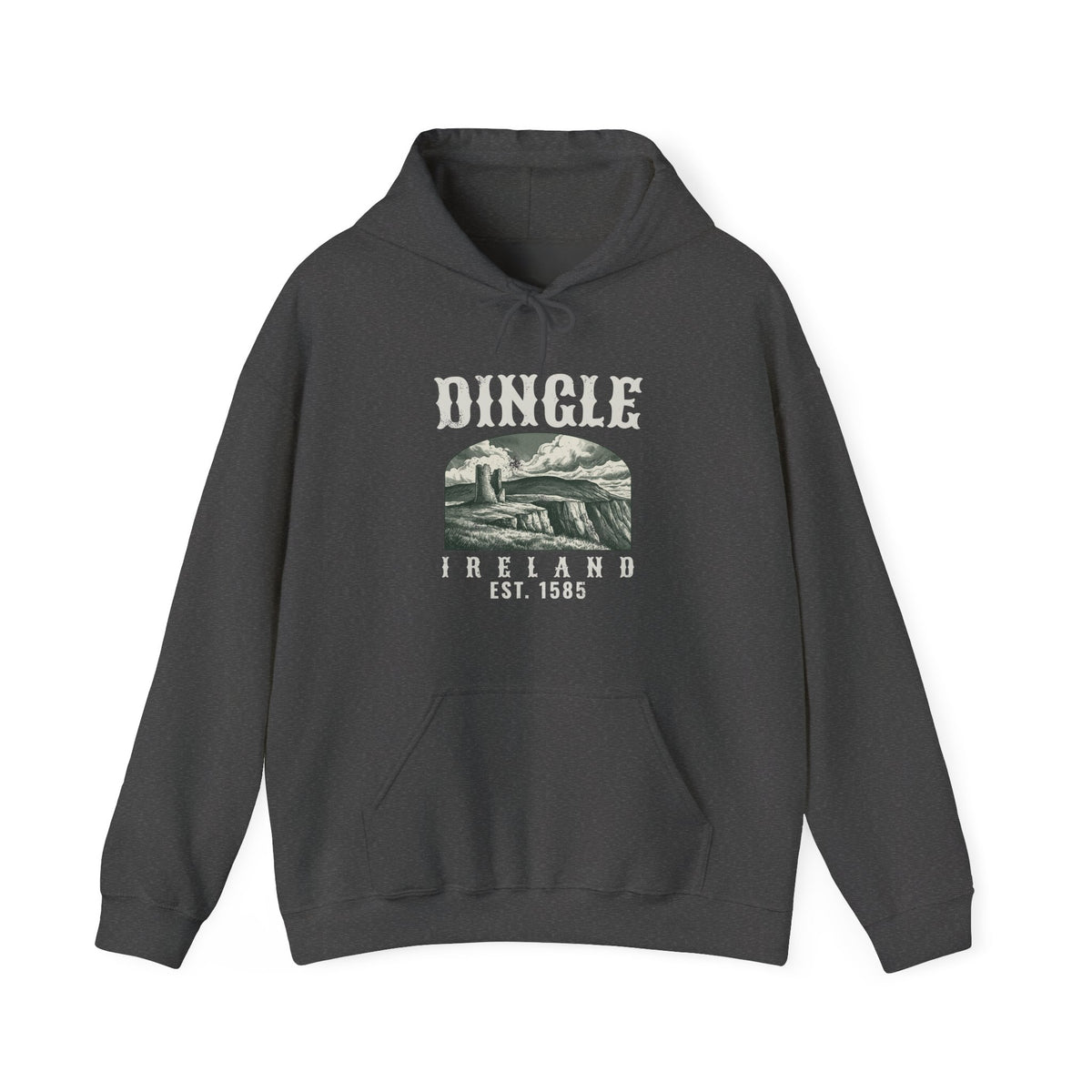 Dingle Ireland Est 1585 Vintage Mountain Landscape Hoodie