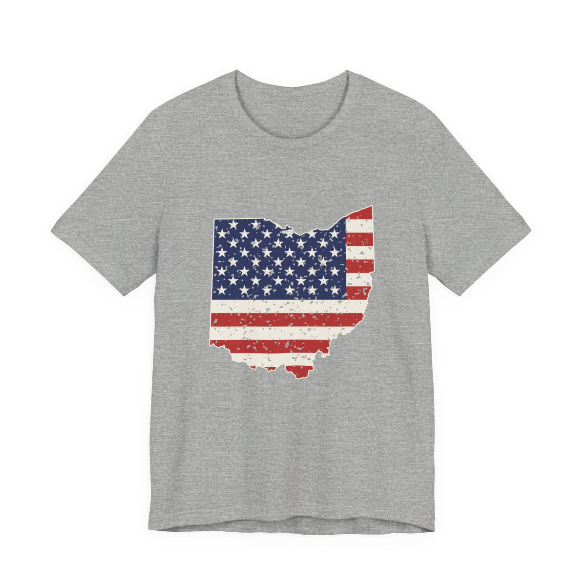 Ohio American Flag Map T-Shirt