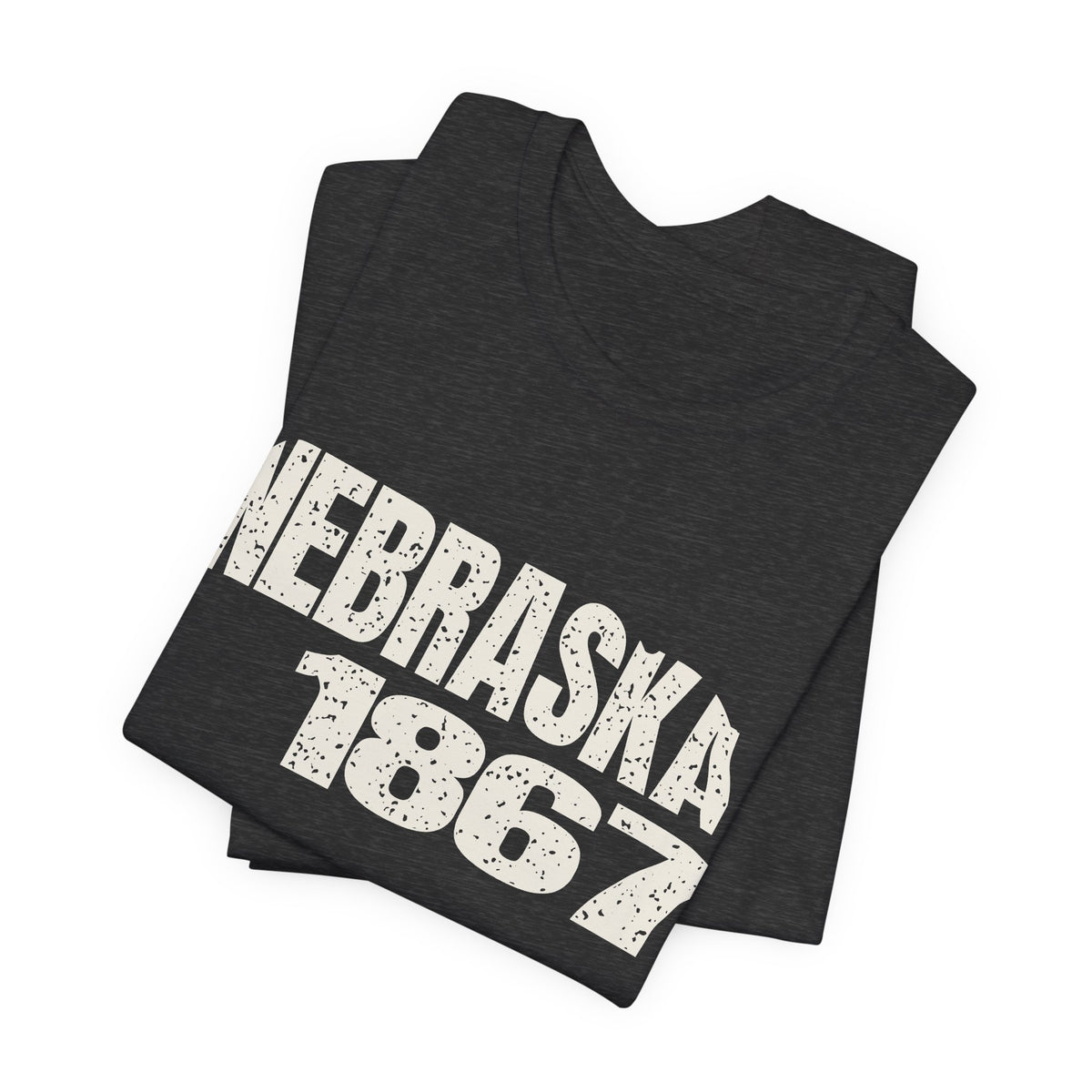 Nebraska Vintage Letters Map T-Shirt