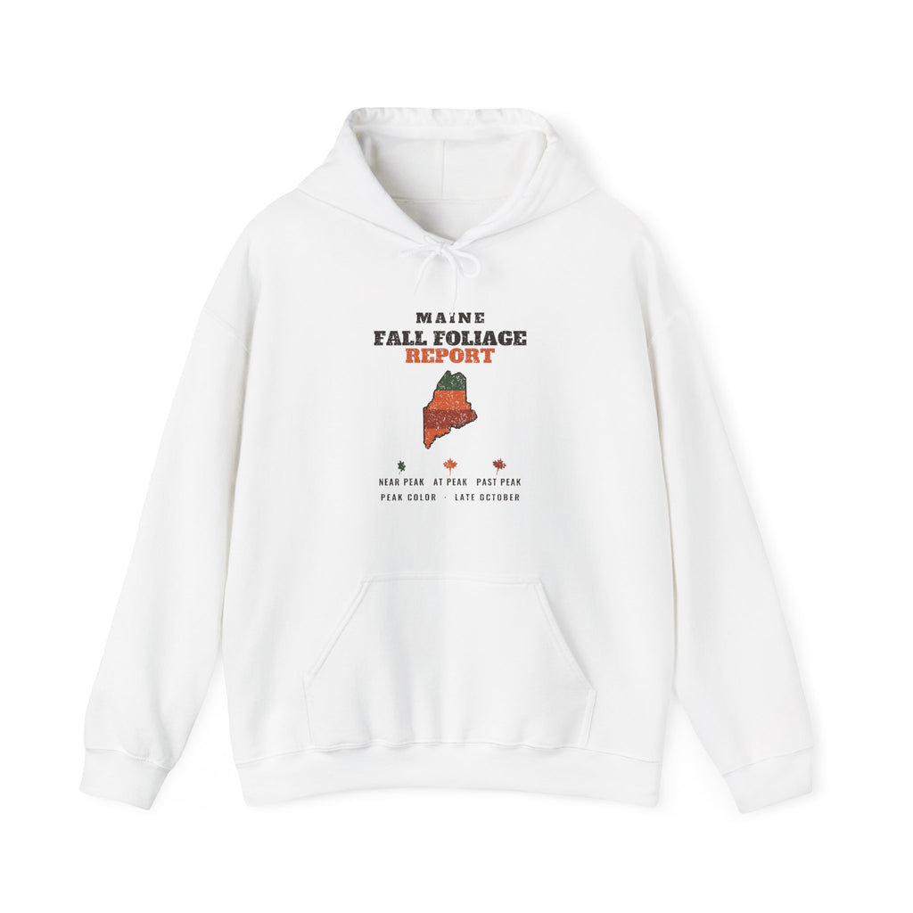 Maine Fall Foliage Report Map Hoodie