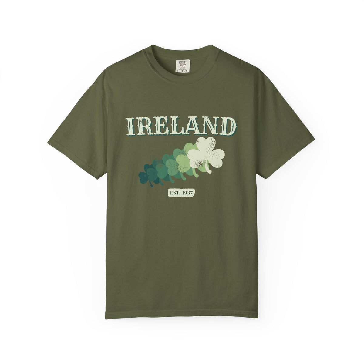 Ireland Est 1937 Vintage Ornate Lettering T-Shirt