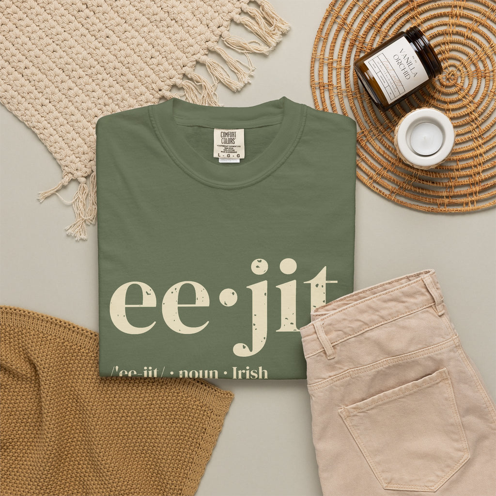 Eejit Irish Slang Dictionary Definition T-Shirt