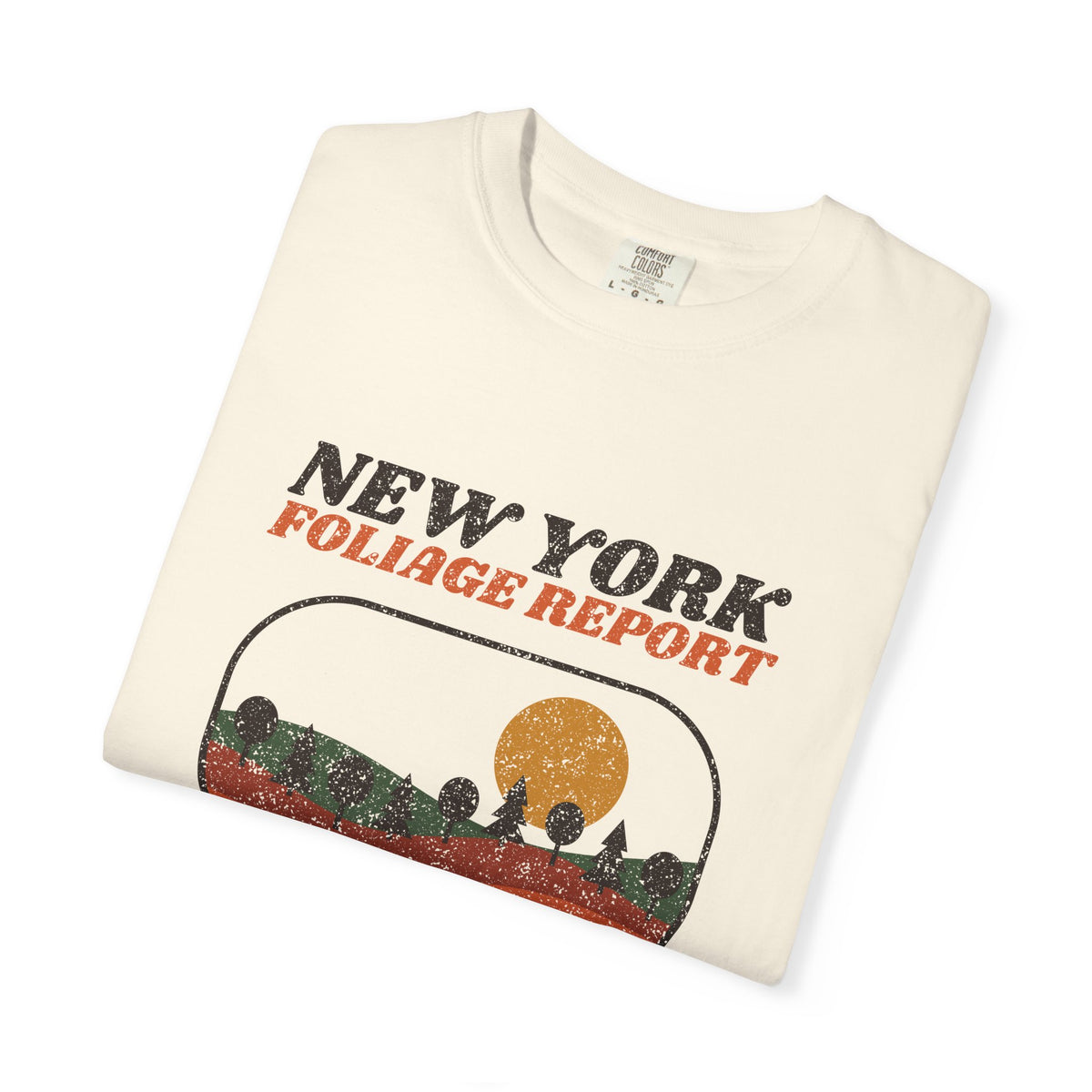 New York Foliage Report Retro Landscape T-Shirt
