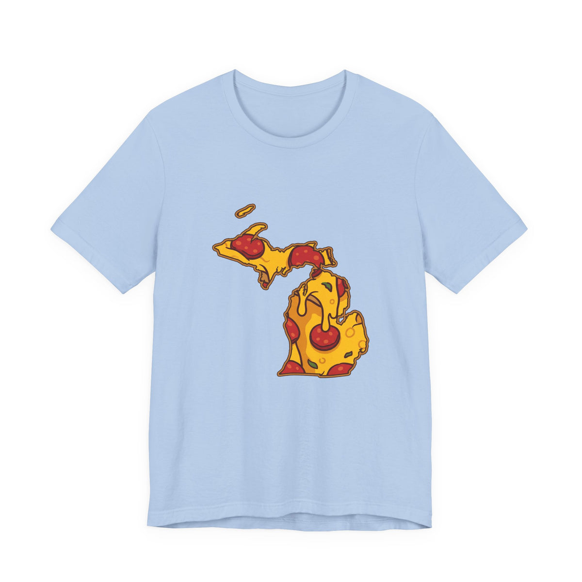 Michigan Pizza Map T-Shirt