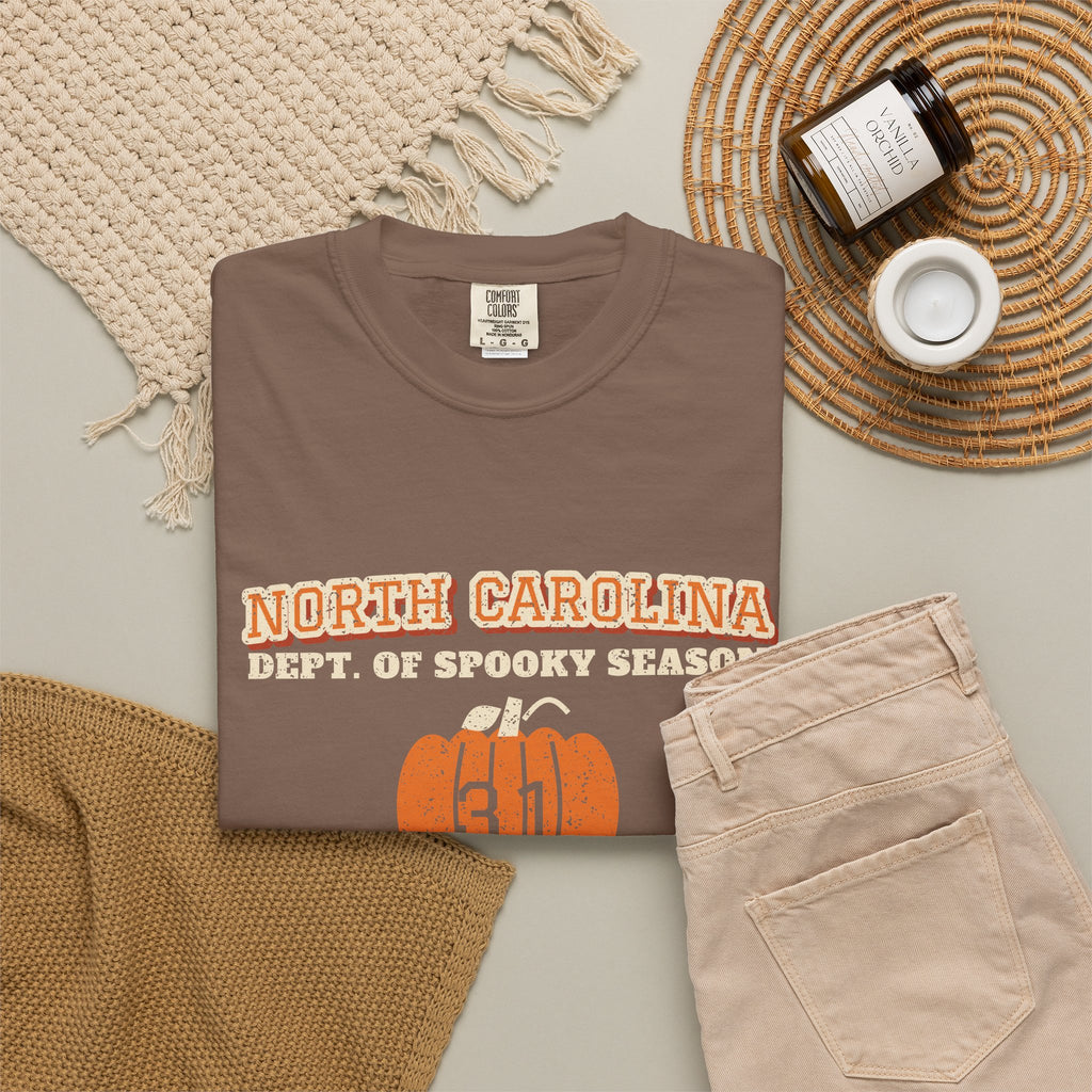 North Carolina Dept. of Spooky Season Varsity T-Shirt