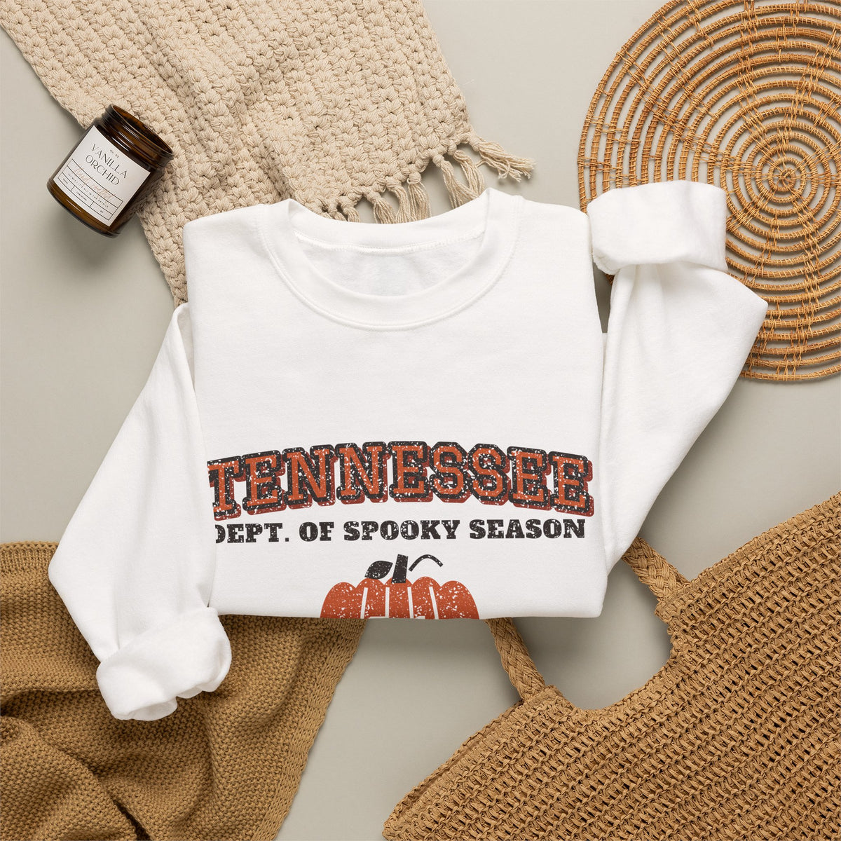 Tennessee Dept. of Spooky Season Varsity Crewneck Sweatshirt