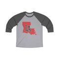 Louisiana Varsity Monogram Map Raglan 3/4 Sleeve Tee