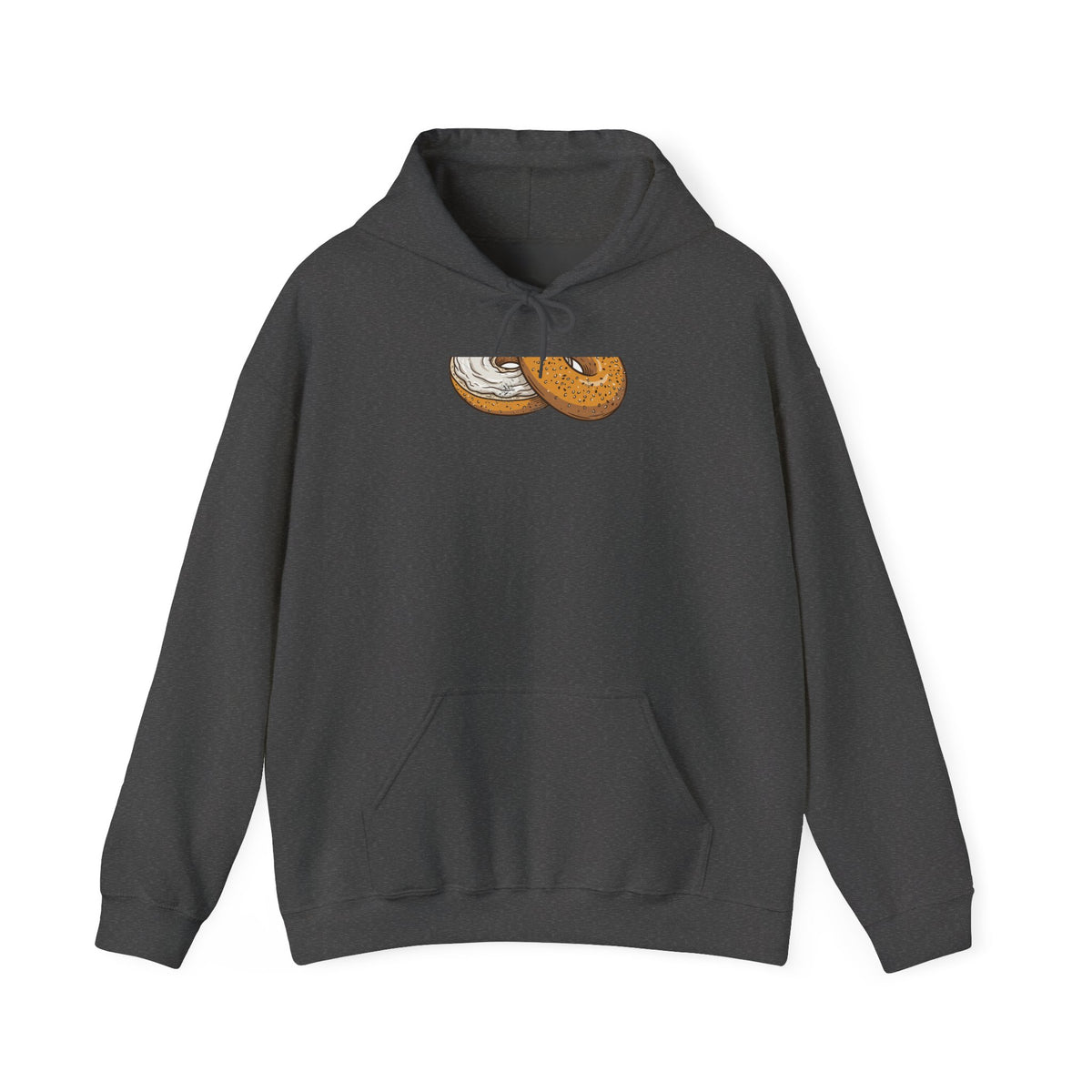 New York Everything Bagel Retro Food Illustration Hoodie