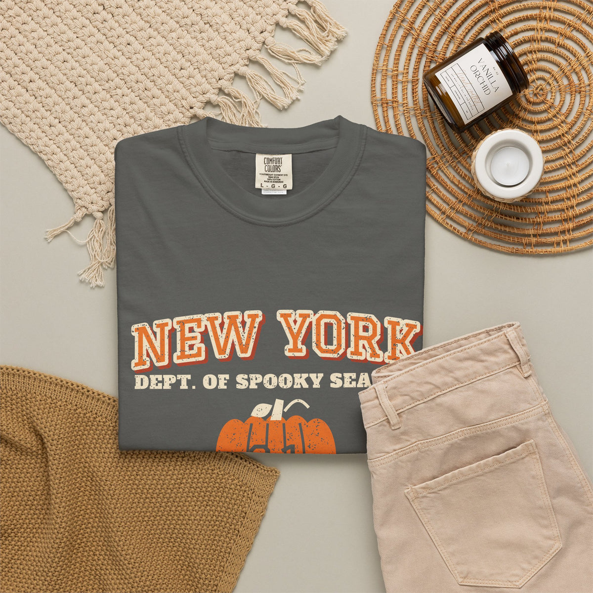 New York Dept. of Spooky Season Varsity T-Shirt