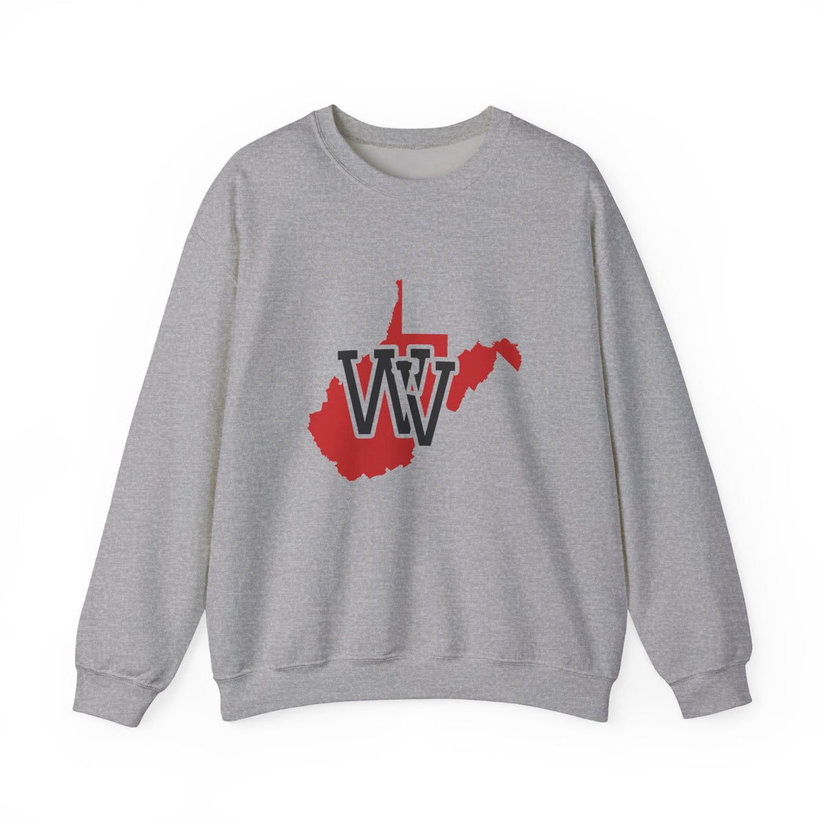 West Virginia Varsity Monogram Map Crewneck Sweatshirt