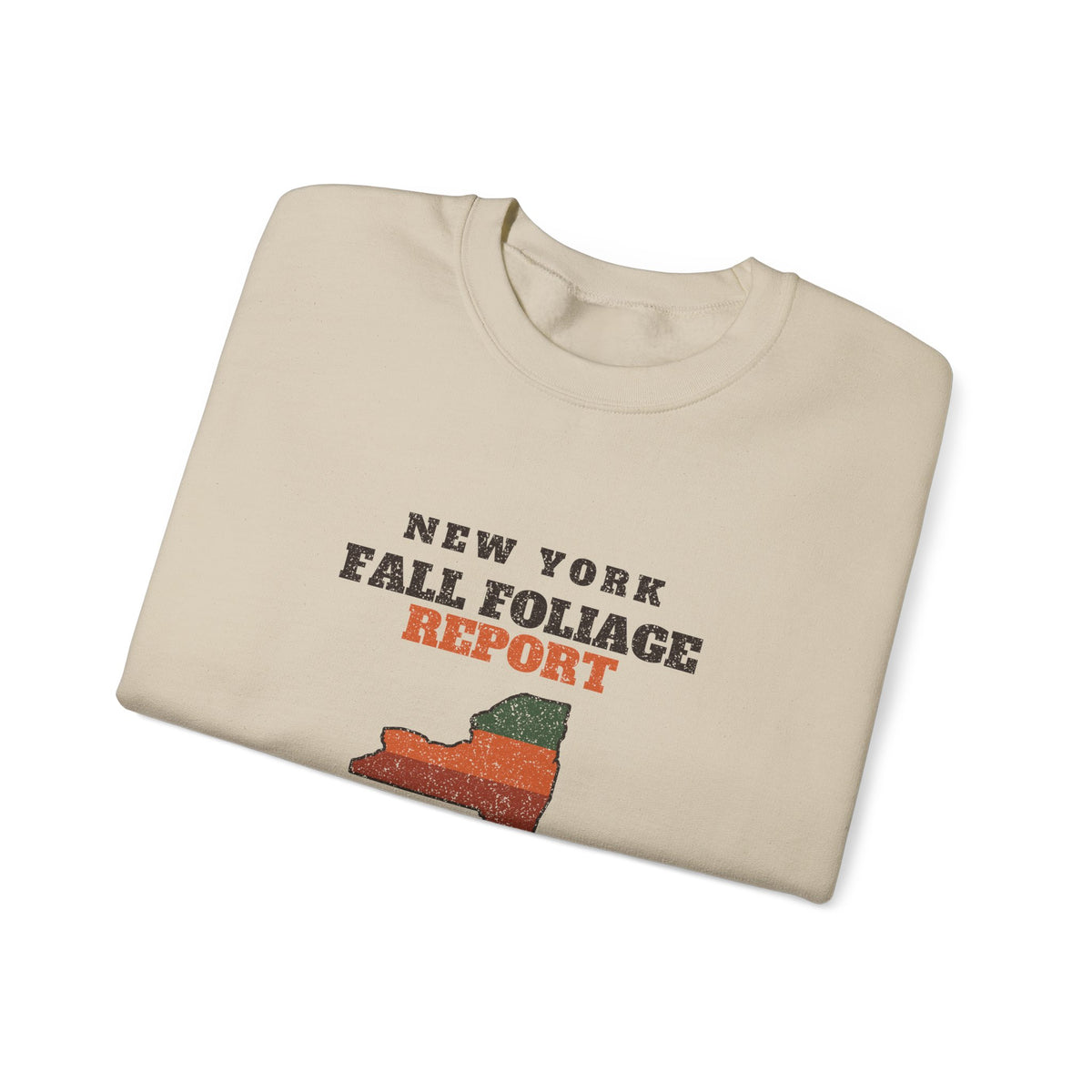 New York Fall Foliage Report Map Crewneck Sweatshirt