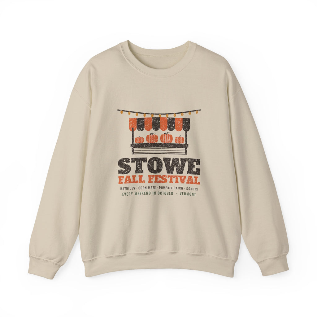 Stowe Vermont Fall Festival Farm Stand Crewneck Sweatshirt