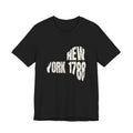 New York Vintage Letters Map T-Shirt
