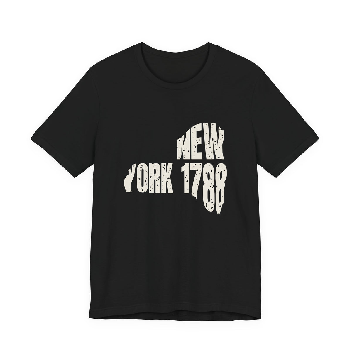 New York Vintage Letters Map T-Shirt