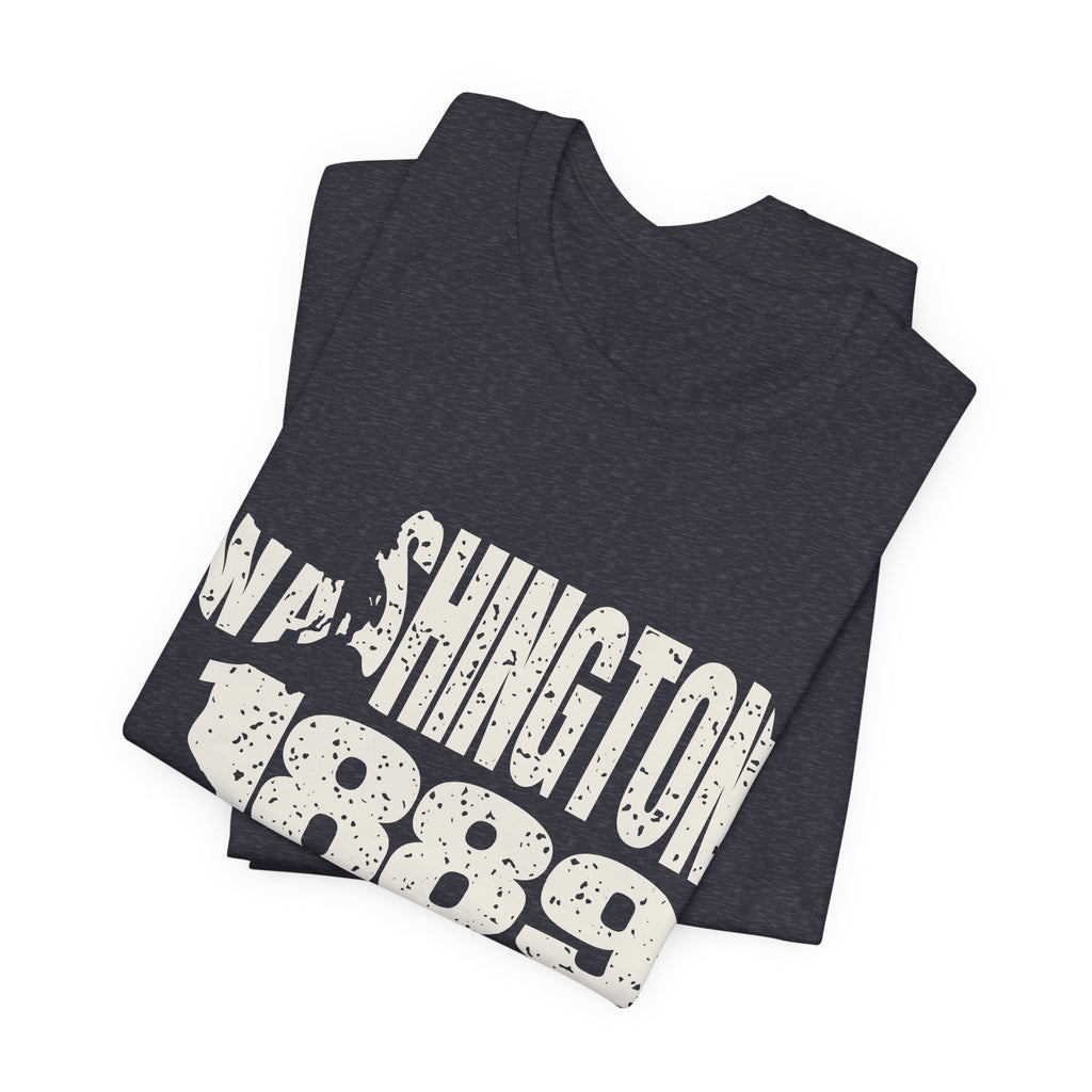 Washington Vintage Letters Map T-Shirt