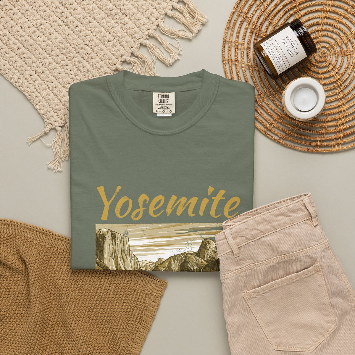 Yosemite Valley Est 1890 Granite Cliffs Engraving T-Shirt