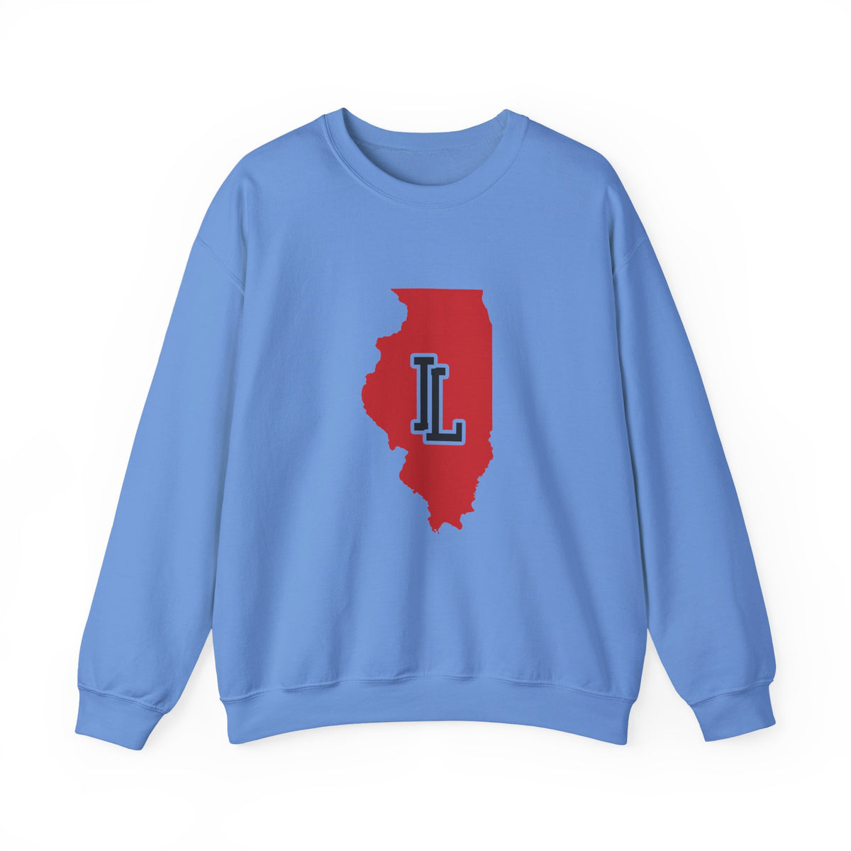 Illinois Varsity Monogram Map Crewneck Sweatshirt