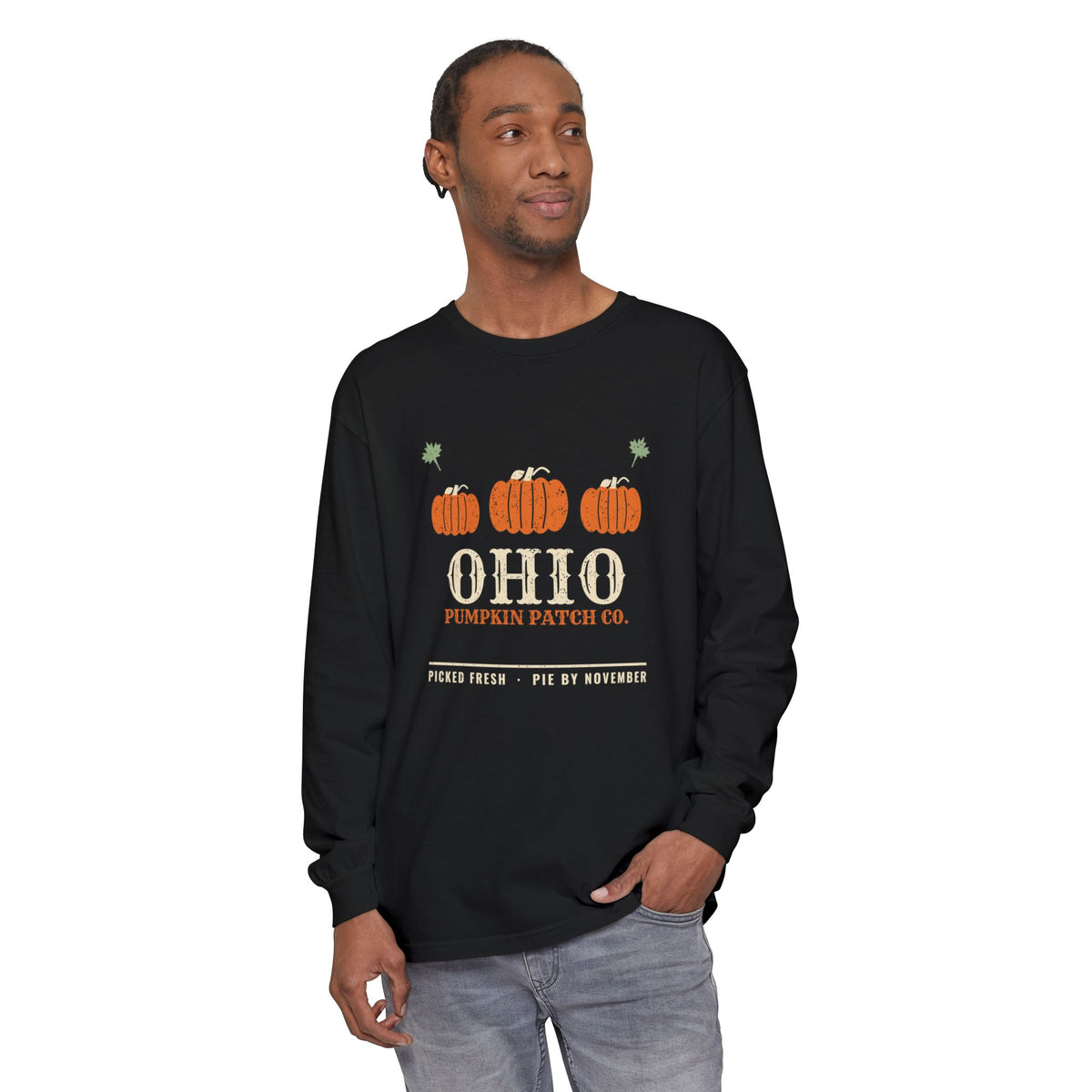 Ohio Pumpkin Patch Co. Retro Long Sleeve Tee