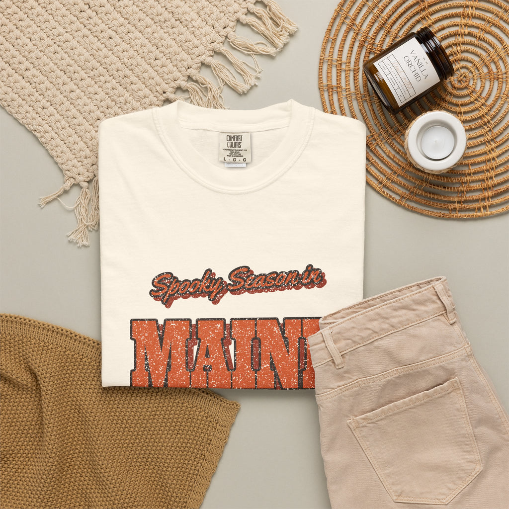 Spooky Season in Maine Vintage Postcard T-Shirt