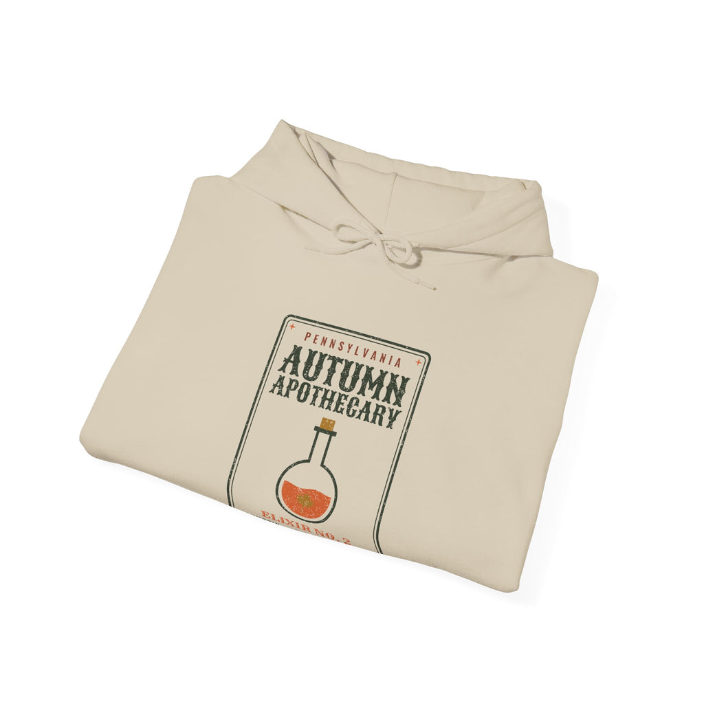 Pennsylvania Autumn Apothecary Label Hoodie