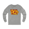 Iowa Pizza Map Long Sleeve Tee