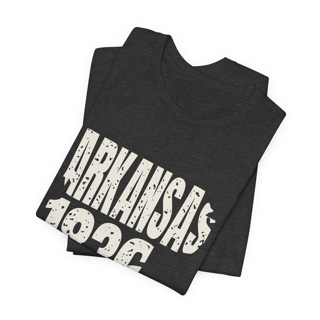 Arkansas Vintage Letters Map T-Shirt